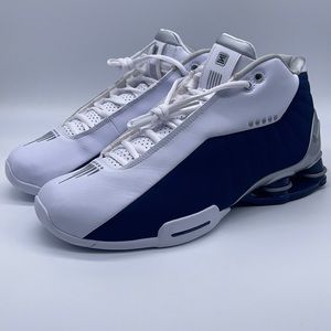 New Nike Shox BB4 Shoes Vince Carter Olympic White